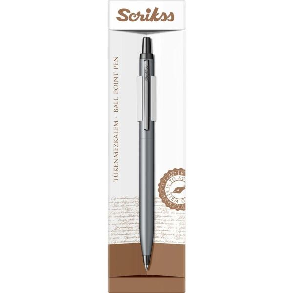 Scrikss 51 Mat Gri Tükenmez Kalem