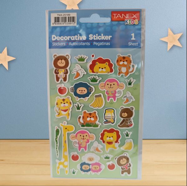Tanex Sticker Orman Canlıları Serisi 25189