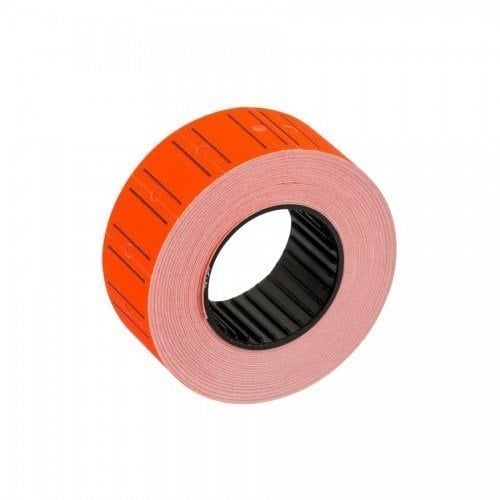 Kraf Fiyat Etiketi 12x21 mm Fosforlu Kırmızı