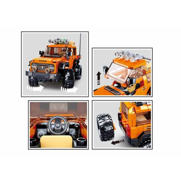 Sluban Model Bricks Off Road Turuncu 252000