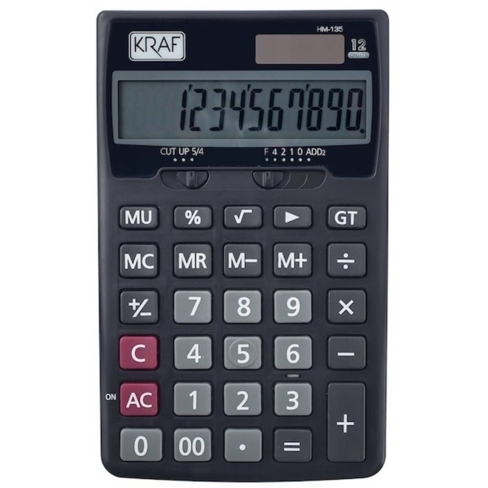 Kraf Hesap Makinesi Masaüstü 12 Hane Hm-135