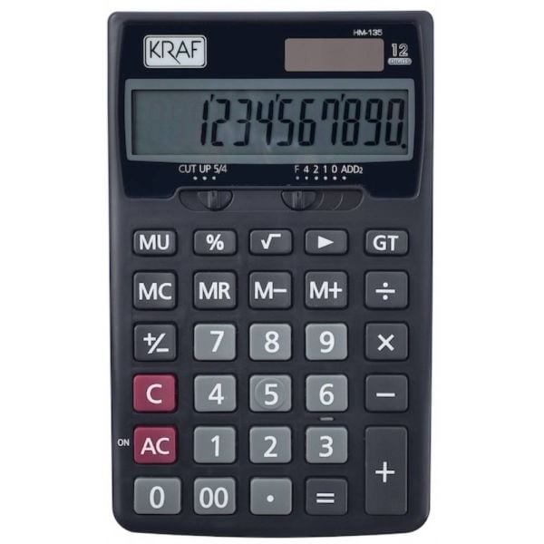 Kraf Hesap Makinesi Masaüstü 12 Hane Hm-135