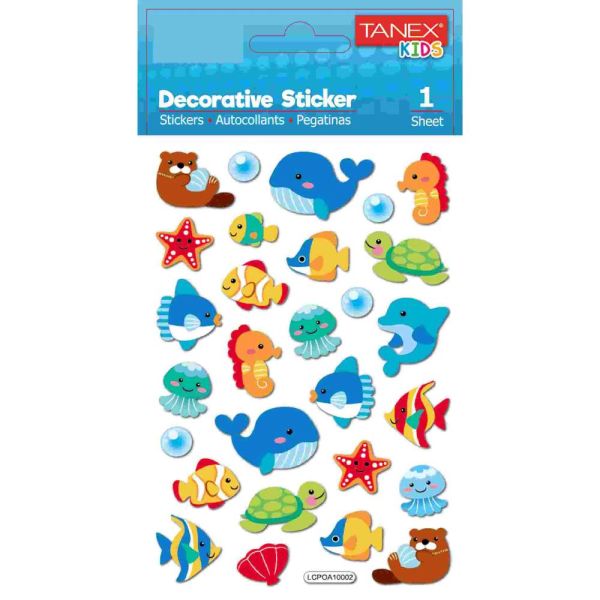 Tanex Sticker Okyanus Canlıları Serisi 25184