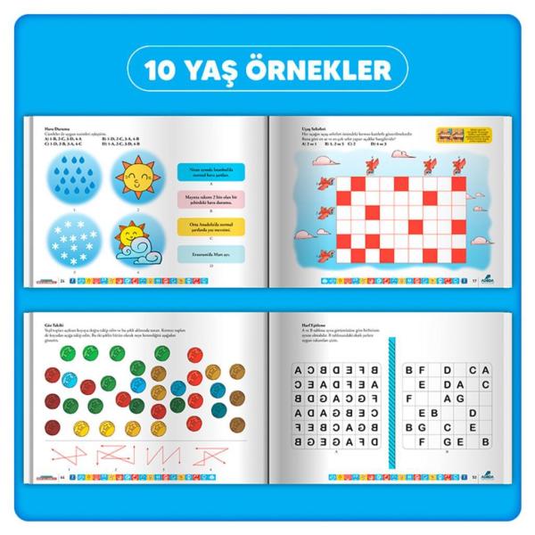 Adeda Neuro Via Sistemi ile Dikkat Güçlendirme Seti 3 Kitap 10 Yaş