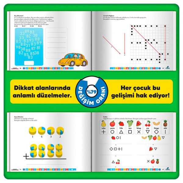 Adeda Neuro Via Sistemi ile Dikkat Güçlendirme Seti 3 Kitap 10 Yaş