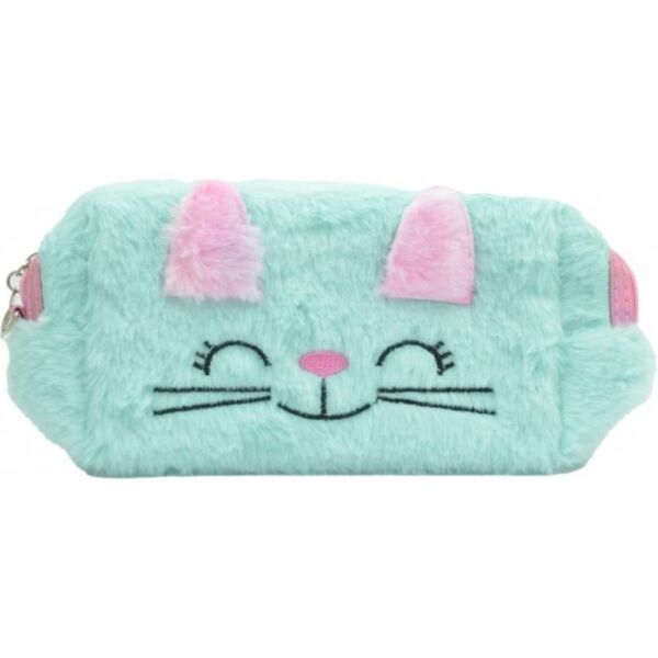 Taros Unic Color Kulaklı Kedi Peluş Kalem Çantası 7706