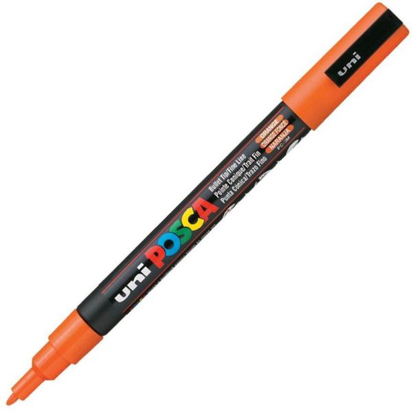 Uniball Posca PC-3M 09-1.3 mm Turuncu Boyama Markörü