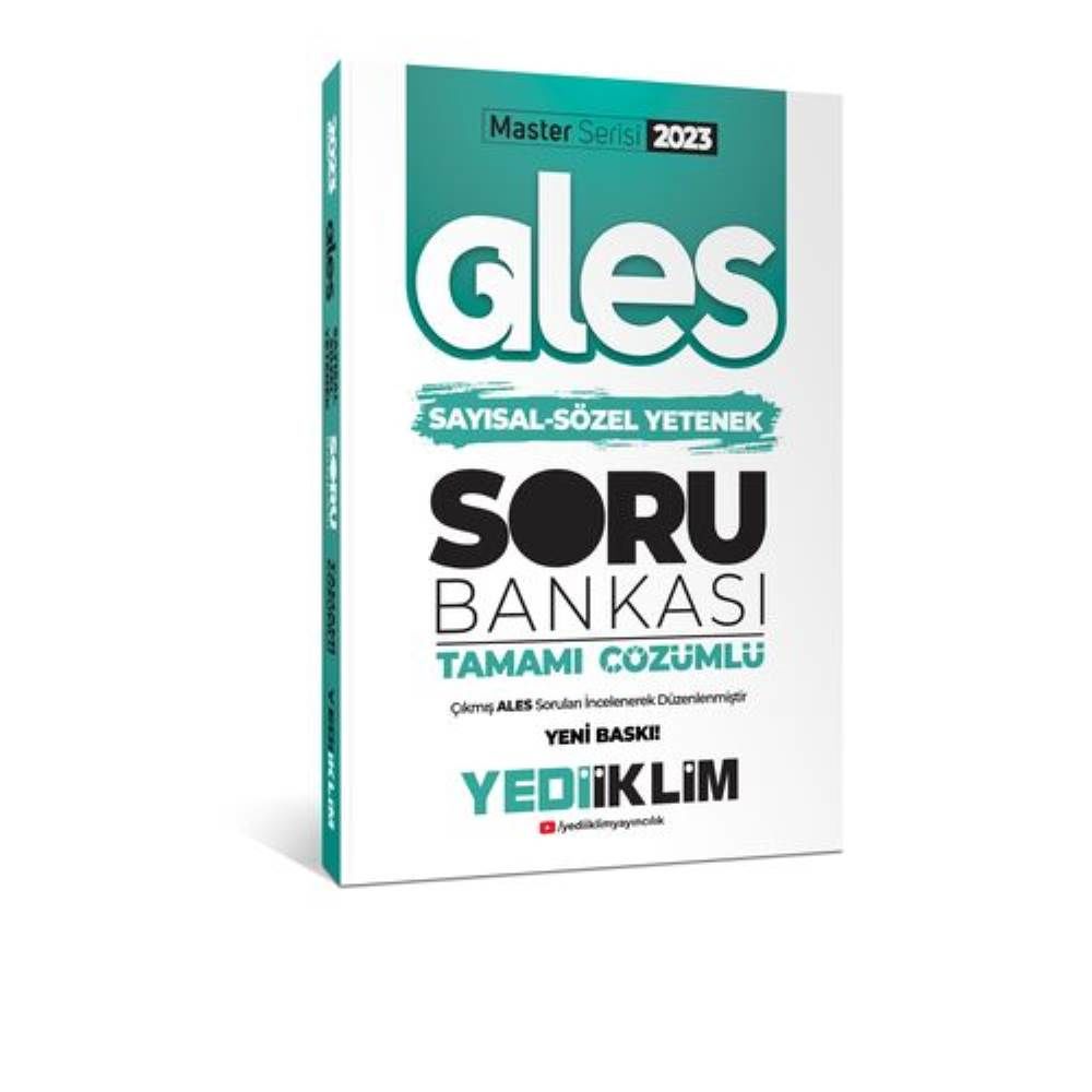 Yediiklim Ales 2023 Master Serisi Sayısal Sözel Yetenek Soru Bankası Çözümlü