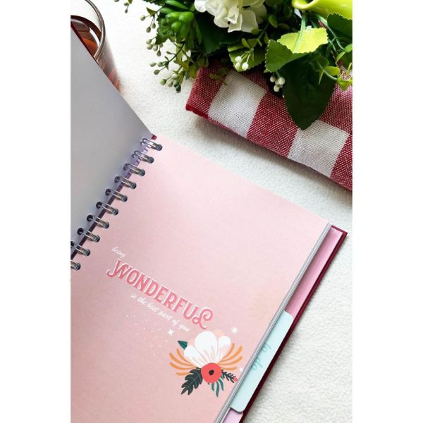 Victorias Journals 2024-2025 17x23 Lastikli Gizli Spiralli Akademik Ajanda 124-1286
