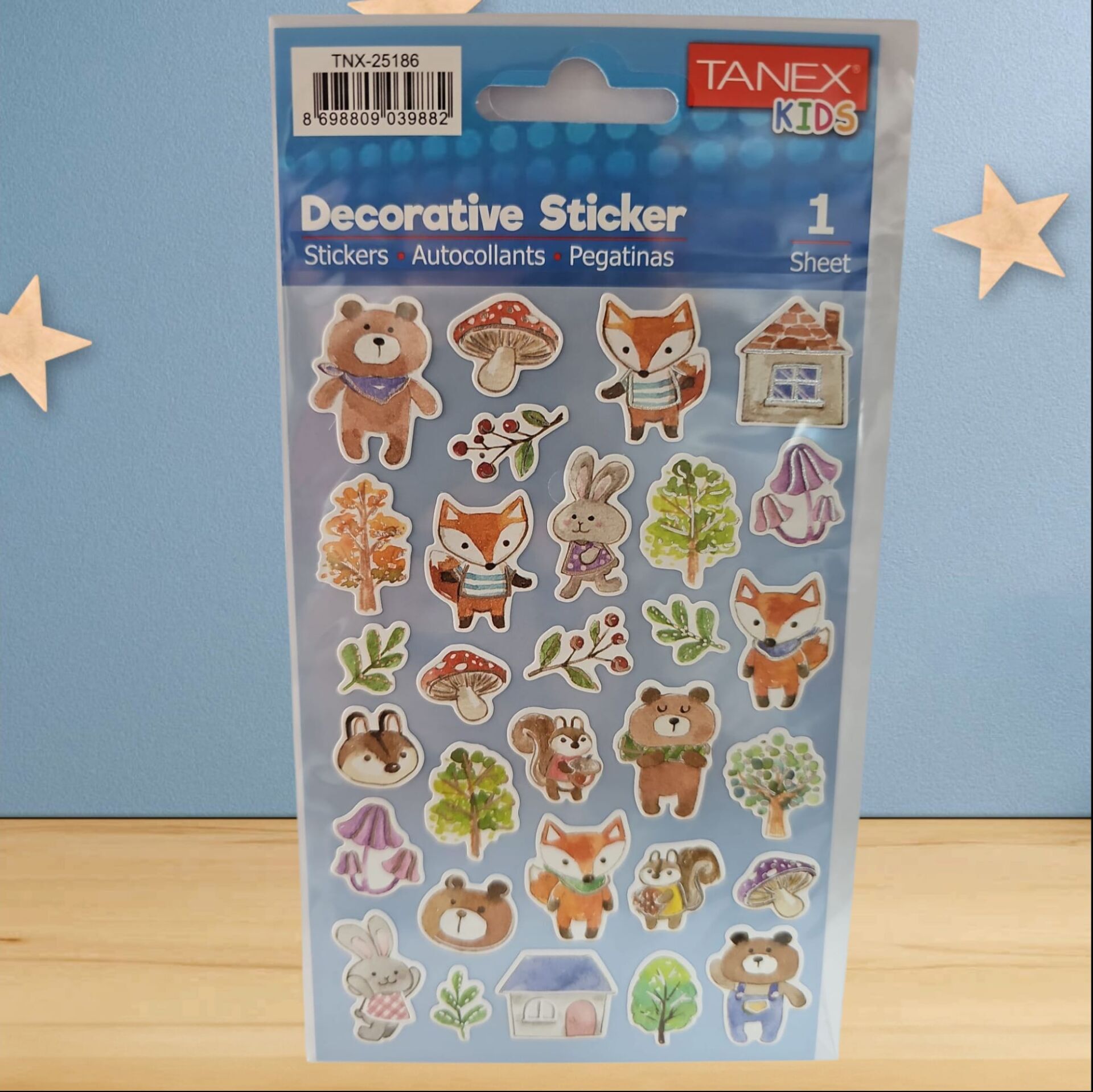 Tanex Sticker Orman Canlıları Serisi 25186