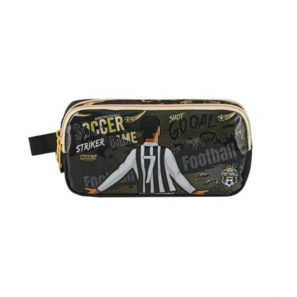 Muggle Soccer Game Kalem Çantası 2 Bölme MU-9142