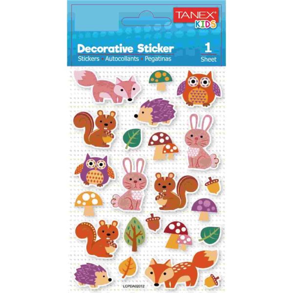 Tanex Sticker Orman Canlıları Serisi 25171