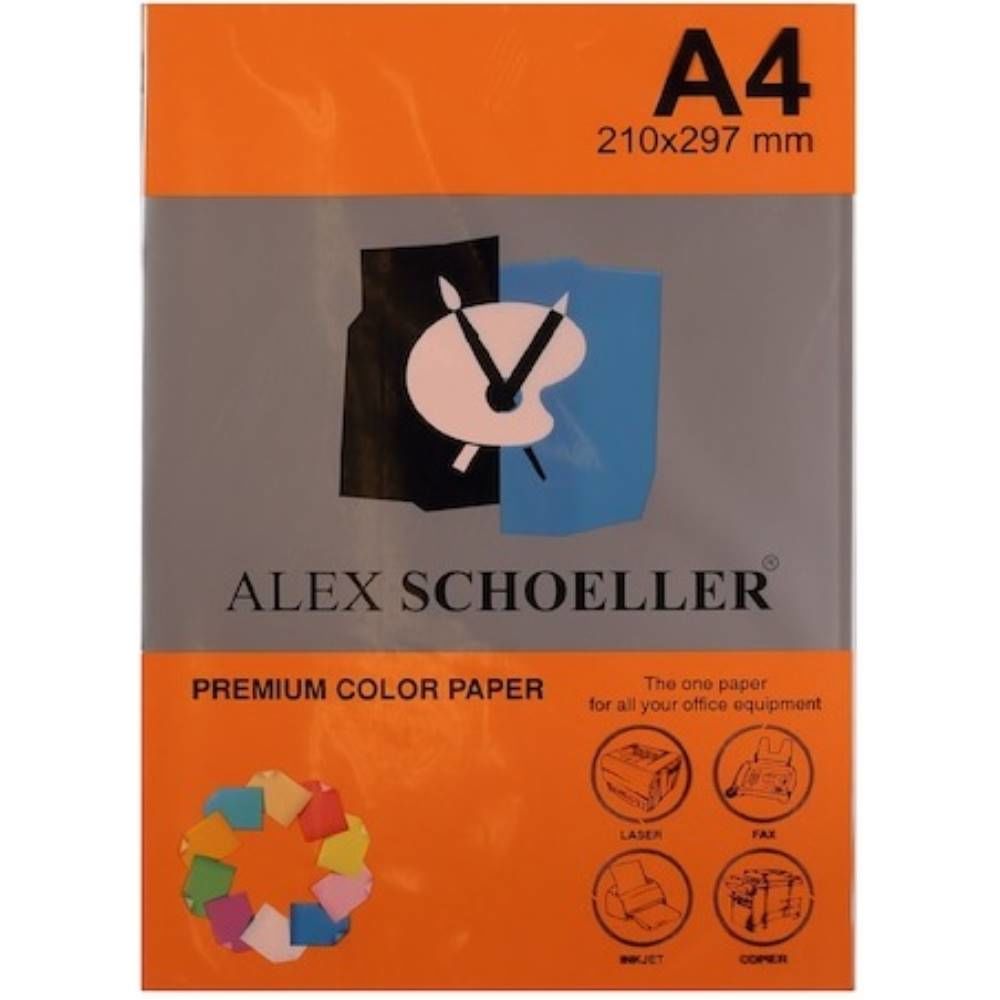 Alex Fotokopi Kağıdı A4 Turuncu 500 Lü Alx-640