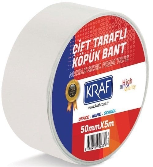 Kraf Çift Taraflı Köpük Bant 50 mm x 5 mt 5050G