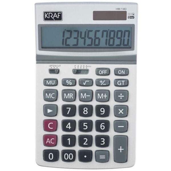 Kraf Hesap Makinesi Masaüstü 12 Hane Hm-140