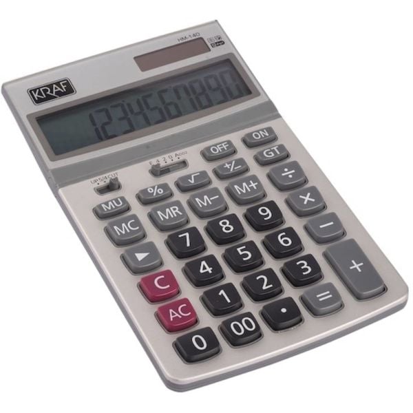 Kraf Hesap Makinesi Masaüstü 12 Hane Hm-140