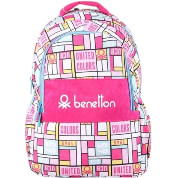 Benetton 76110 Pembe Desenli Sırt Çantası