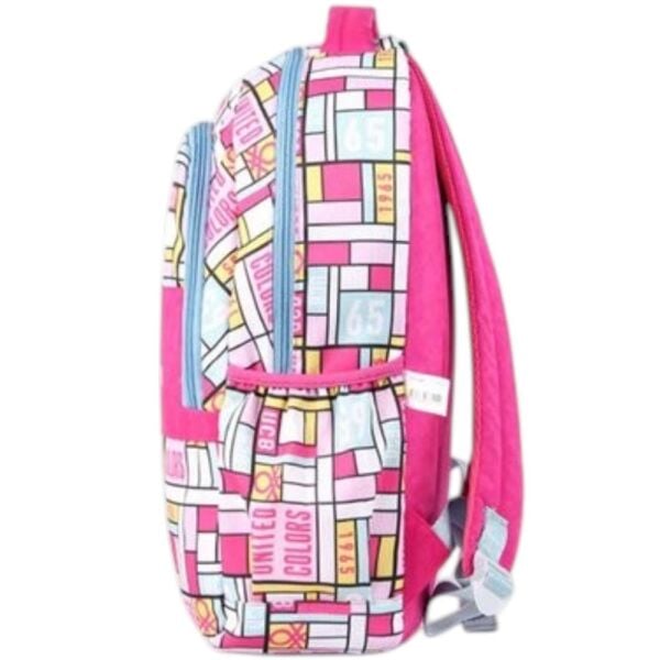Benetton 76110 Pembe Desenli Sırt Çantası