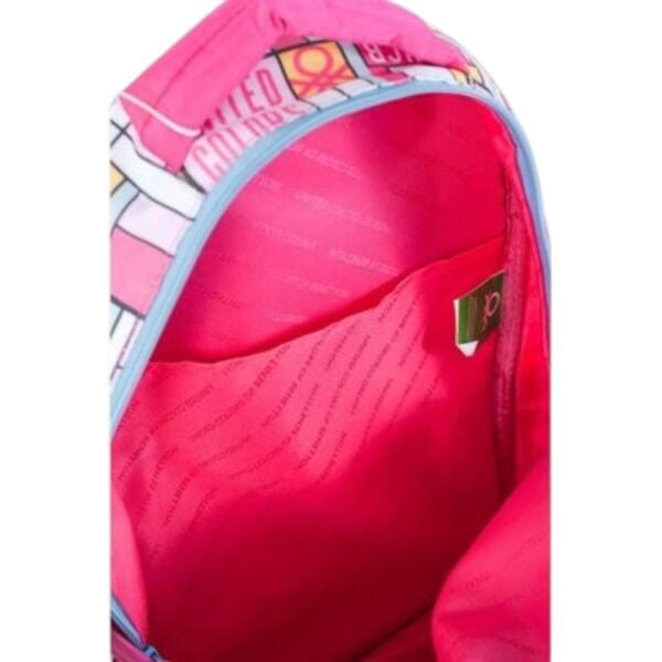 Benetton 76110 Pembe Desenli Sırt Çantası