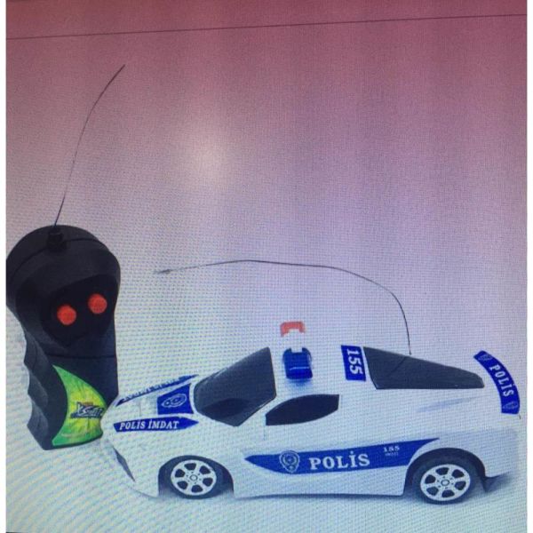Polis Uzaktan Kumandalı Yarım Fonksiyon Pilli Araba 2017P