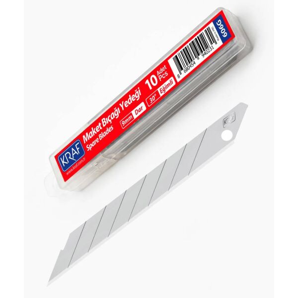 Kraf Maket Bıçağı Yedeği Dar 30' Eğimli 100 Lü 606G