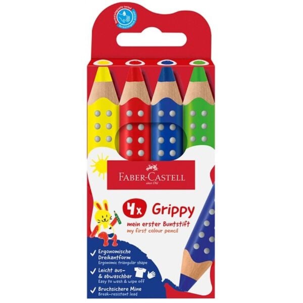 Faber Grıppy Boya Kalemi 4 Lü Pastel 5171110702000