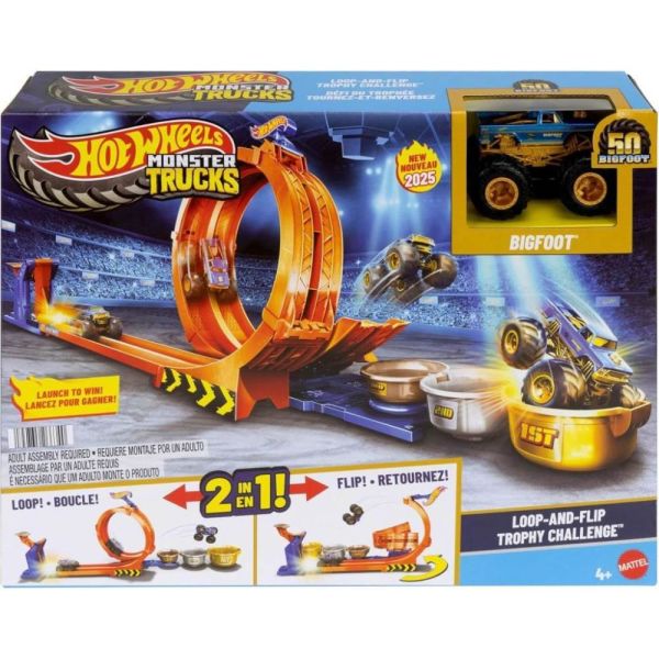 Hot Wheels Dongu ve Takla Bigfood Oyun Parkuru JBX64
