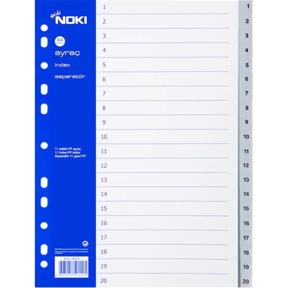 Noki Seperatör 1-20 Rakam 59220