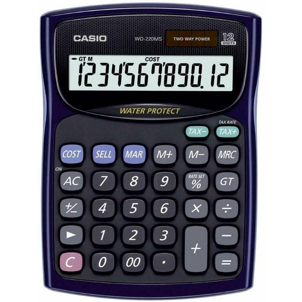 Casıo Hesap Makinesi Masaüstü Wm-220Ms 12 Hane