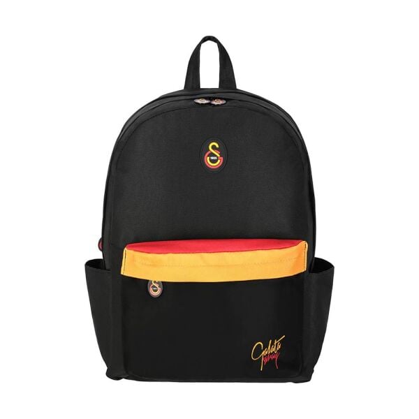 Galatasaray Sarı Kırmızı Cep Detaylı Batik Sırt Çantası 25503