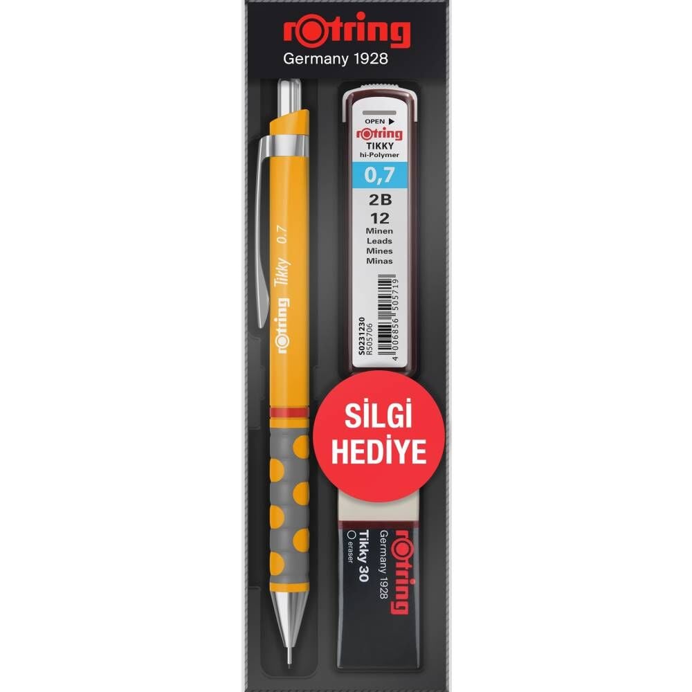 Rotring Versatil Kalem Tıkky Okul Seti 0.7 Mango Turuncu (Yeni)