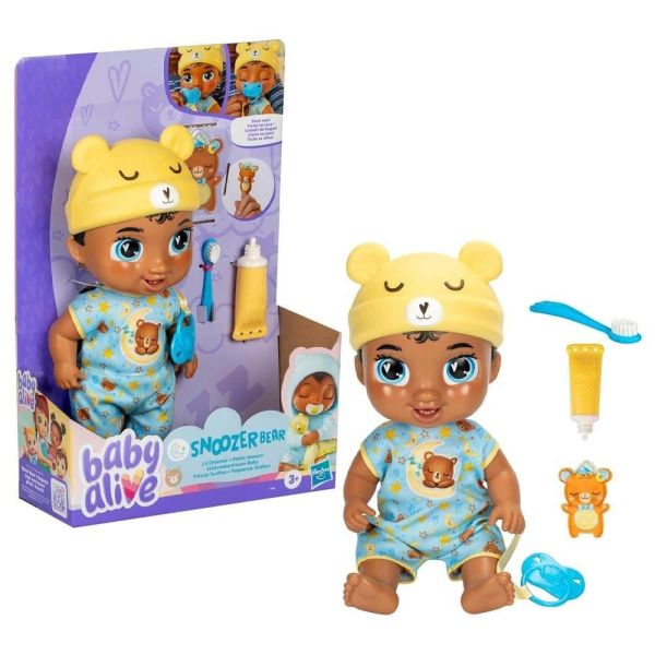 Baby Alive Lil Dreamer Snoozer Bear Sleepy Bebek F9967
