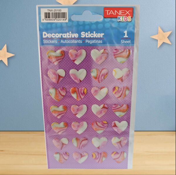 Tanex Sticker Kalp Serisi 25100
