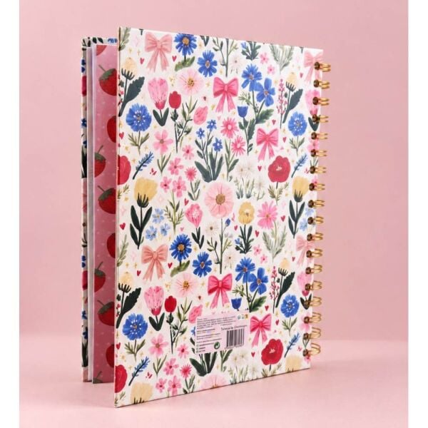 My Planner 1321-8 Bahar Çiçekleri Spiralli Konuşan Ajanda