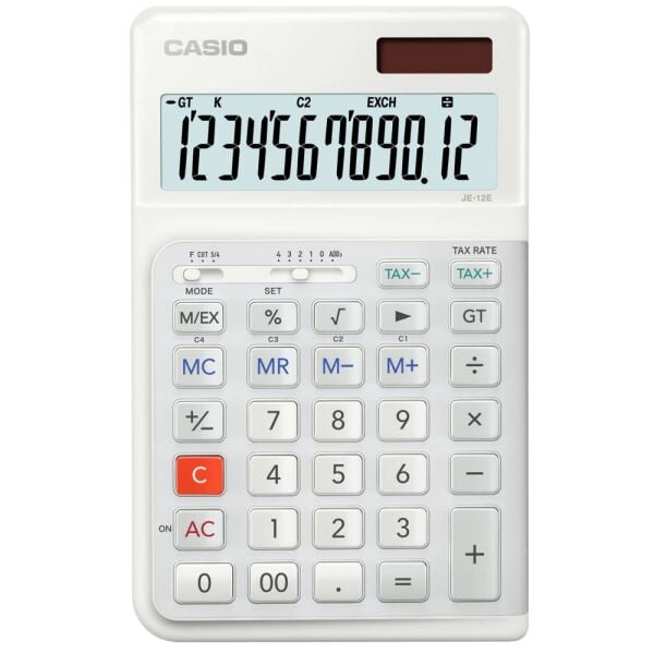 Casıo Hesap Makinesi Masaüstü Je-12E-We-W-Dp