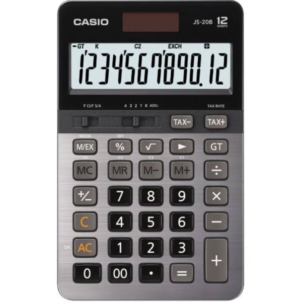 Casıo Hesap Makinesi Masaüstü Js-20B-W-Dp 12 Hane