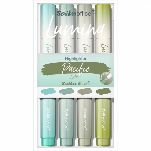 Scrikss Lumina Fosforlu Kalem Pasific 4 lü Set