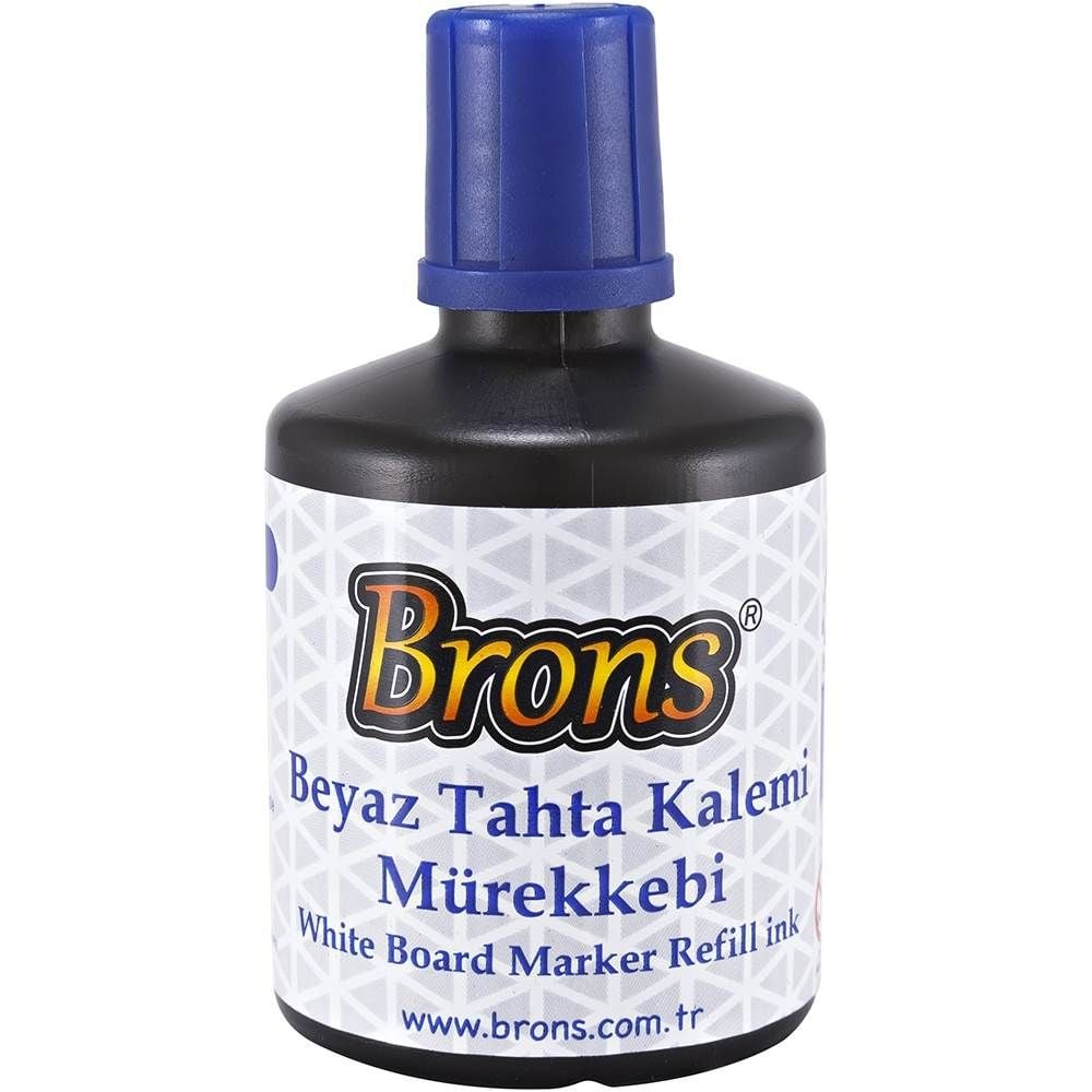 Brons Tahta Kalemi Mürekkebi 100 ml Mavi BR-354