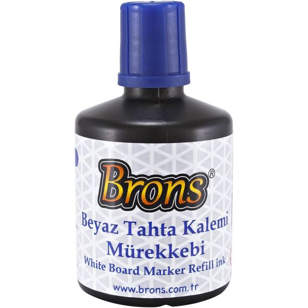 Brons Tahta Kalemi Mürekkebi 100 ml Mavi BR-354