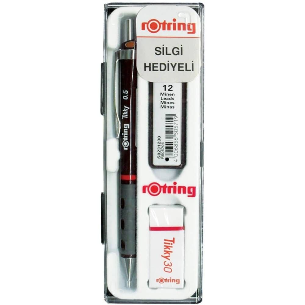 Rotring Versatil Kalem Tıkky Okul Seti 0.5 Bordo