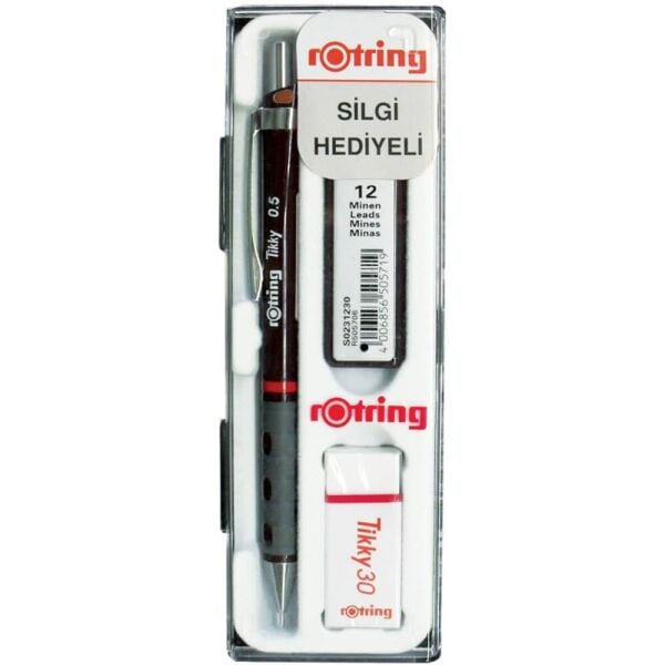 Rotring Versatil Kalem Tıkky Okul Seti 0.5 Bordo
