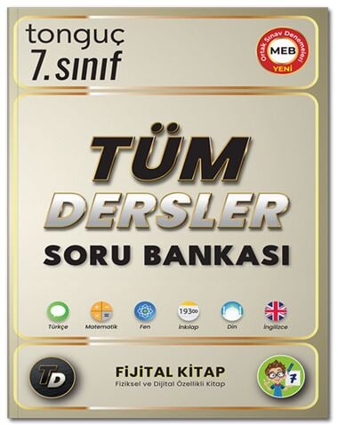 Tonguç 7.Sınıf Tüm Dersler Soru Bankası Fijital Kitap