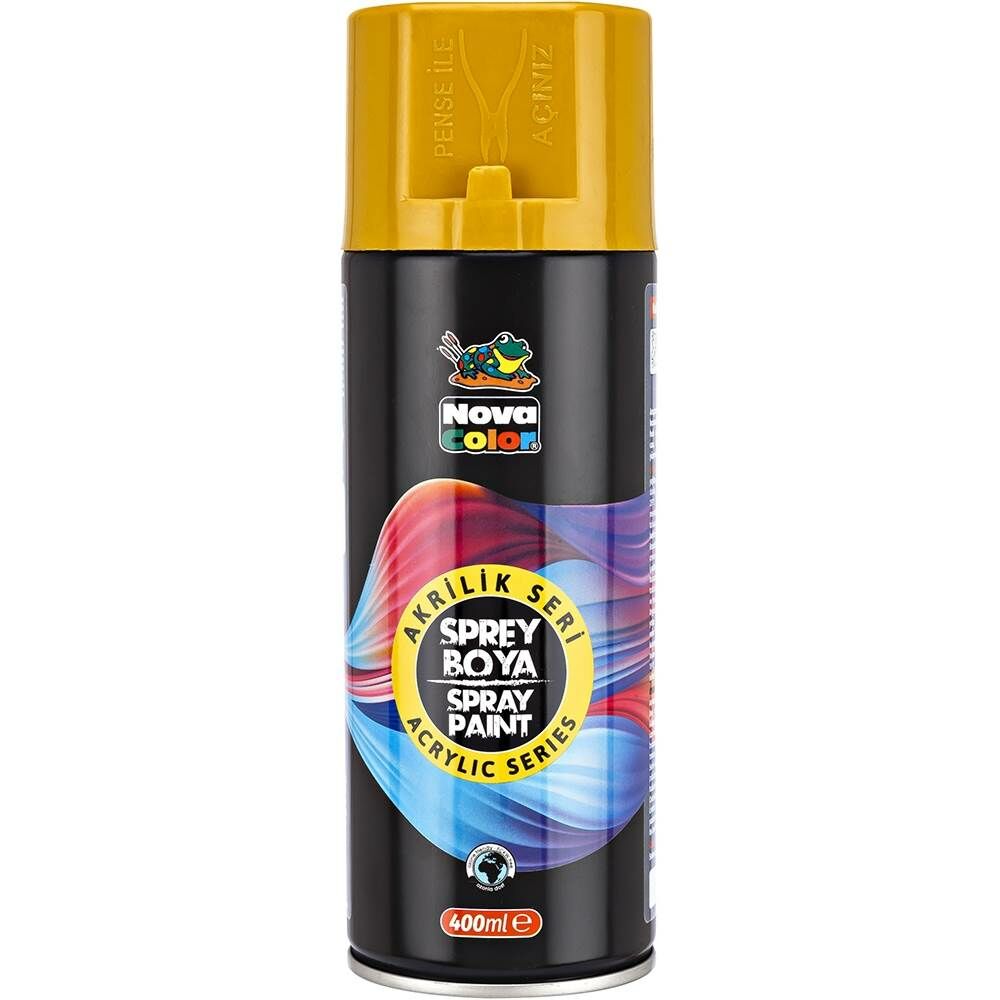 Nova Color Sprey Boya 400 ml Sarı NC-3500