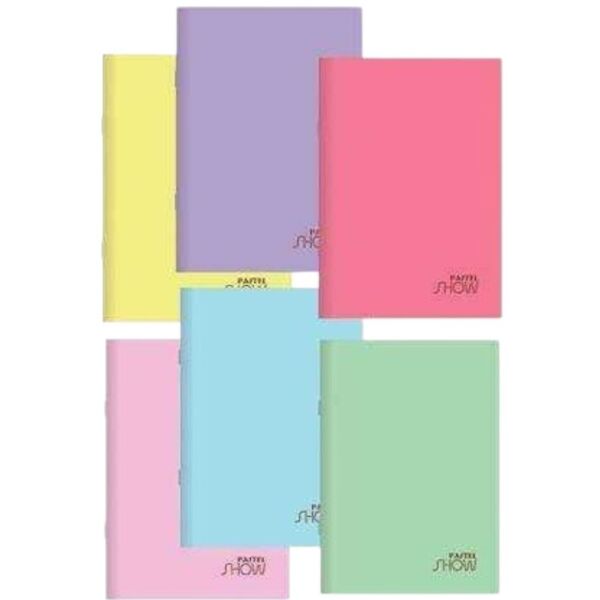 Pastel A4 60 Yaprak Çizgisiz Plastik Kapak Defter