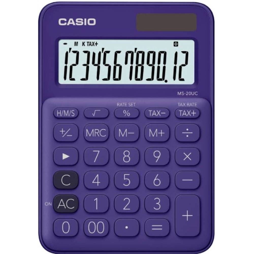 Casıo Hesap Makinesi Masaüstü Ms-20Uc-Pl 12 Hane