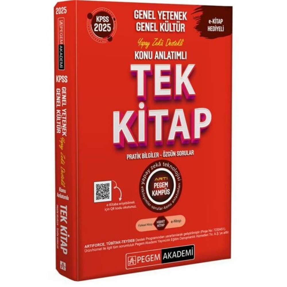 Pegem 2025 Kpss GY GK Konu Anlatımlı Tek Kitap