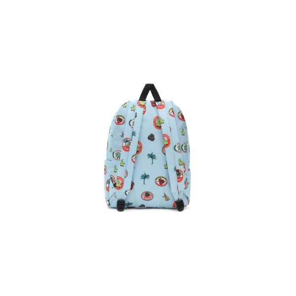 Vans Old Skool Backpack Black Blue Glow Sırt Çantası