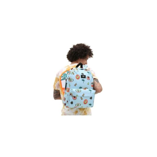 Vans Old Skool Backpack Black Blue Glow Sırt Çantası