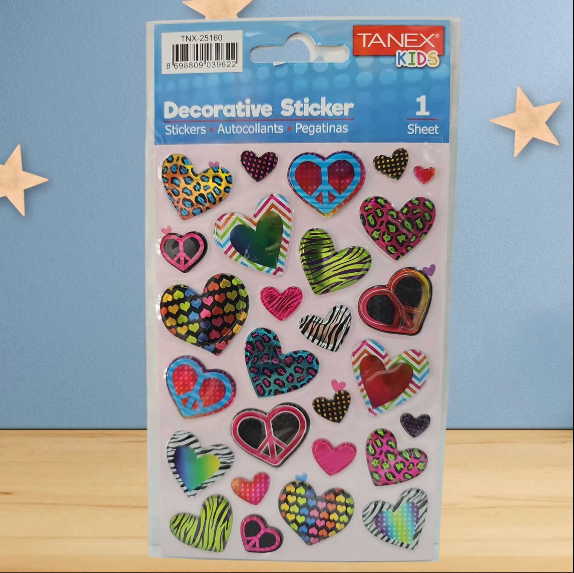 Tanex Sticker Kalp Serisi 25160