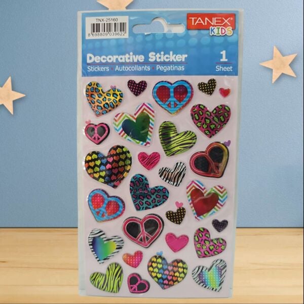 Tanex Sticker Kalp Serisi 25160